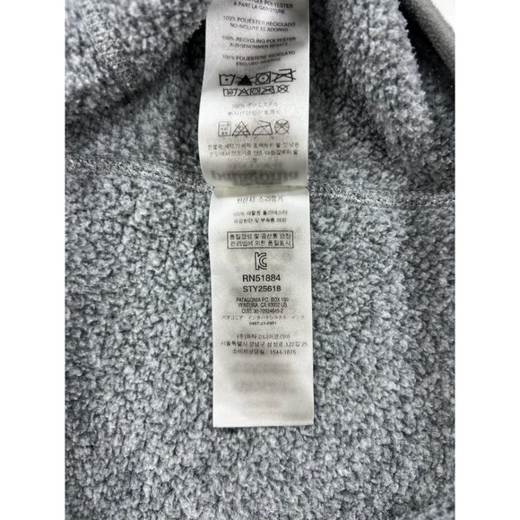 Patagonia Women's Med Better Sweater 1/4 Zip Pullover Big Sky Montana Gray 25618 - Picture 10 of 11